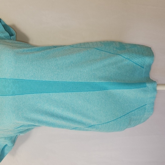 Nike Just Do It Blue Running Limited Edition Knit Short Sleeve Lightweight Top - Picture 6 of 10